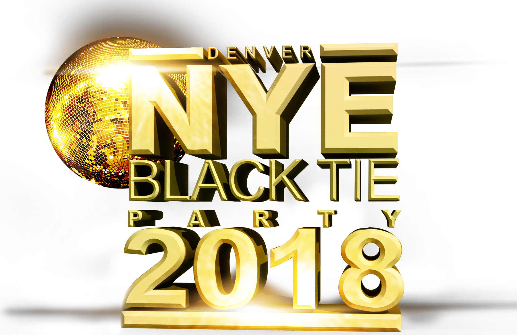 New Years Eve Ball Png - Nye Party 2018 Png (1800x1166), Png Download