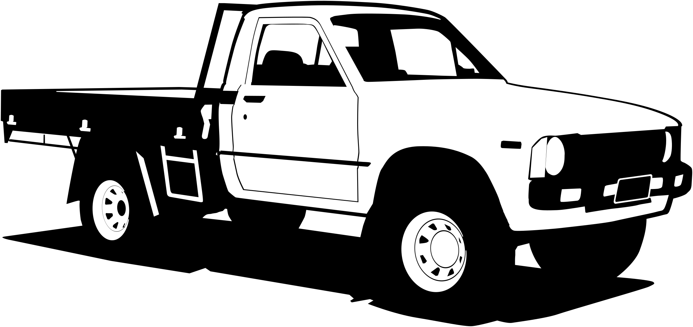 This Free Icons Png Design Of Toyota Hilux (2400x1135), Png Download