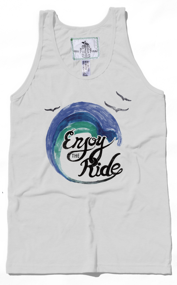 Our Enjoy The Ride Watercolor Design Is For The Layed - Active Tank (624x1000), Png Download