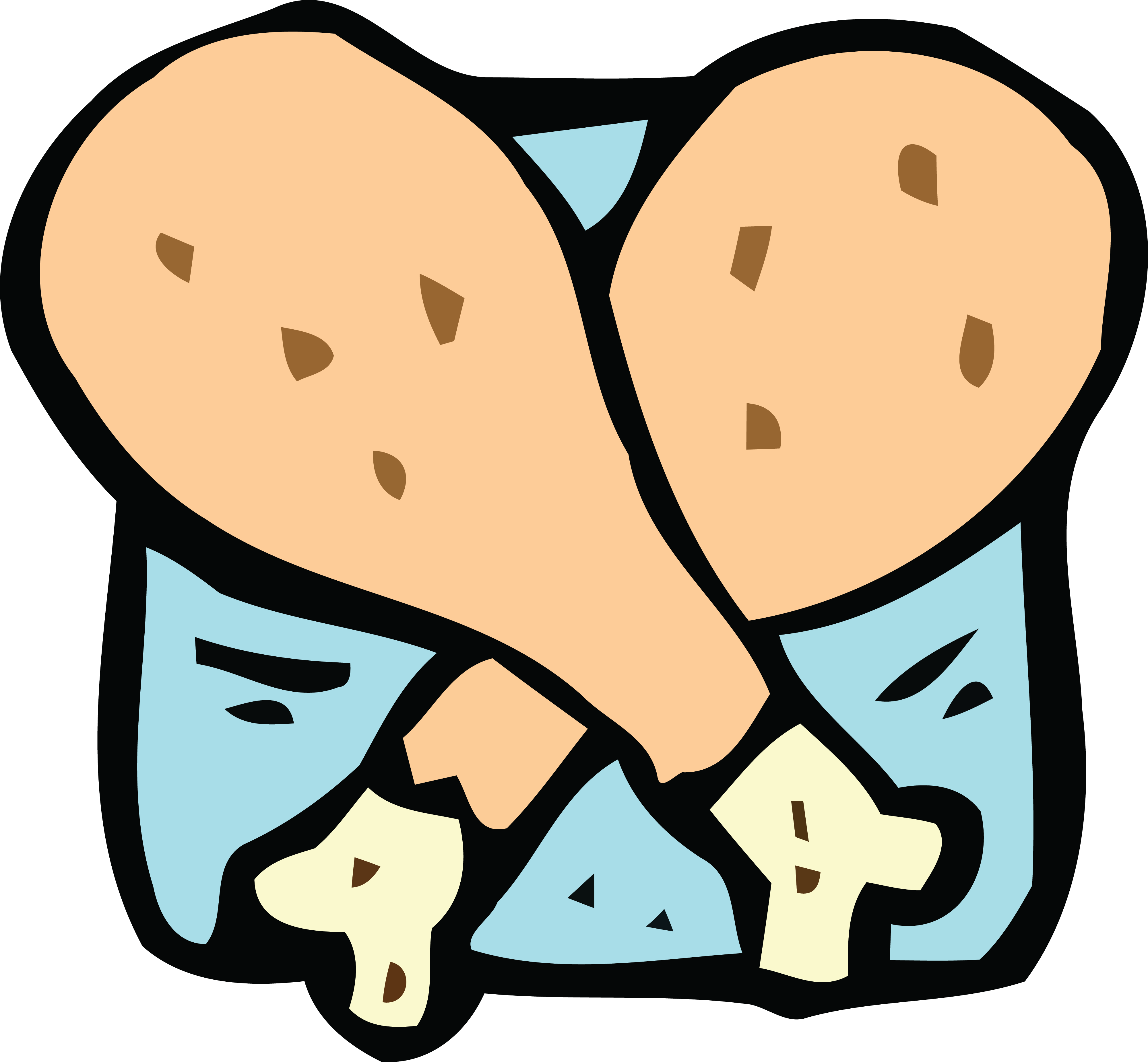 Free Clipart Of Chicken Drumsticks - Protein Clipart Png (4000x3702), Png Download