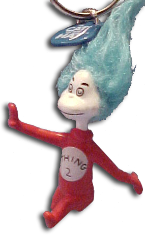 Cat In The Hat Thing 1 And Thing 2 Light Or Ceiling - The Cat In The Hat (285x465), Png Download