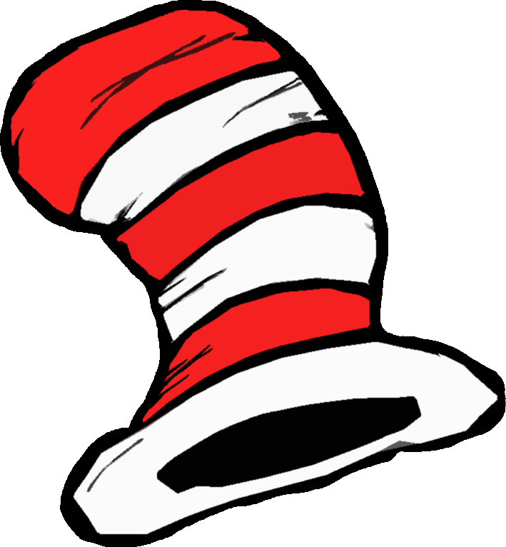 Dr Seuss Thing 1 And Thing - Cat In The Hat Png (709x766), Png Download
