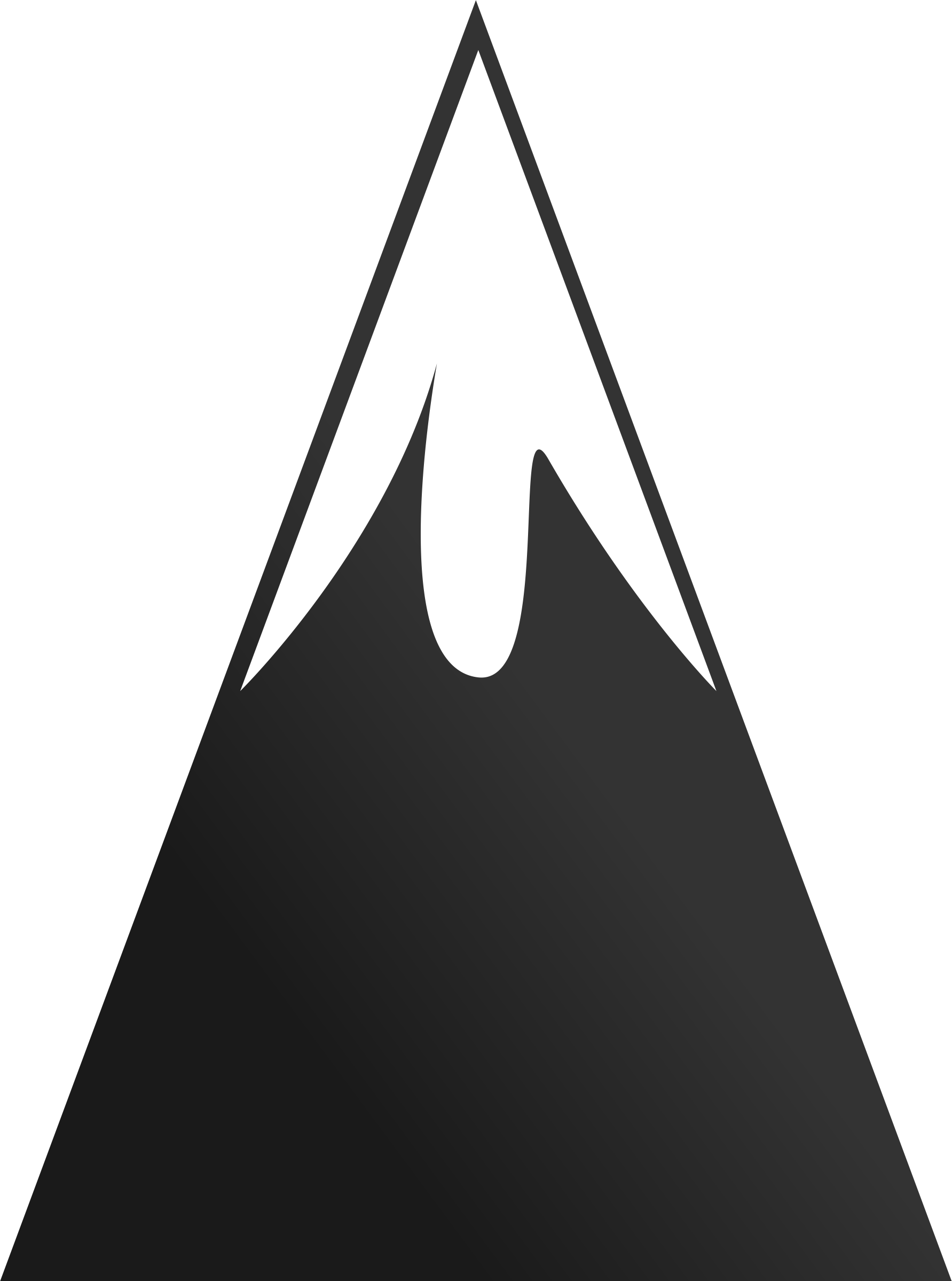 Mountain Clip Art At Vector Clip Art Image - Mountain Peak Clip Art (1783x2398), Png Download