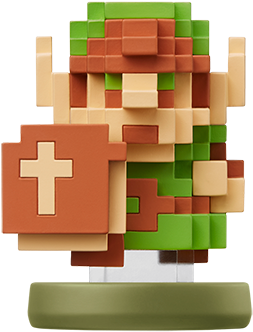 Amiibo, 8bit, Link - Link 30th Anniversary Amiibo (500x537), Png Download