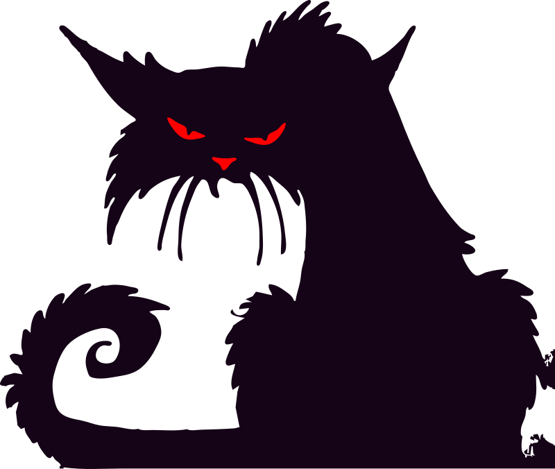28 Collection Of Halloween Kitty Clipart - Halloween Silhouette (800x676), Png Download