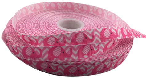 Pink Elephant Grosgrain Ribbon 5/8" - Tissue Paper (500x500), Png Download