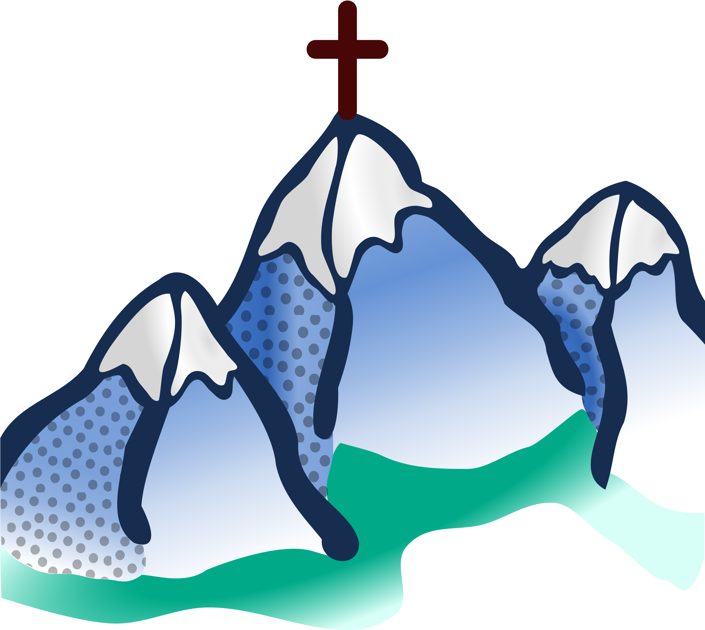 Mountains Clipart Vector - Clip Art (2400x2400), Png Download