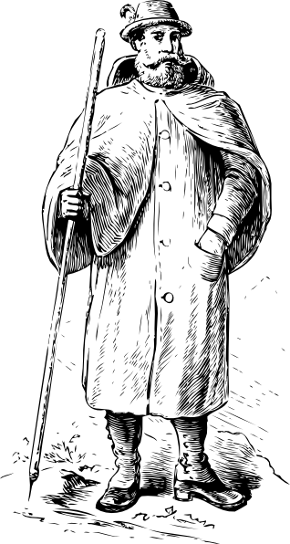 Free Vector Mountain Climber Clip Art - Alpinism (318x596), Png Download