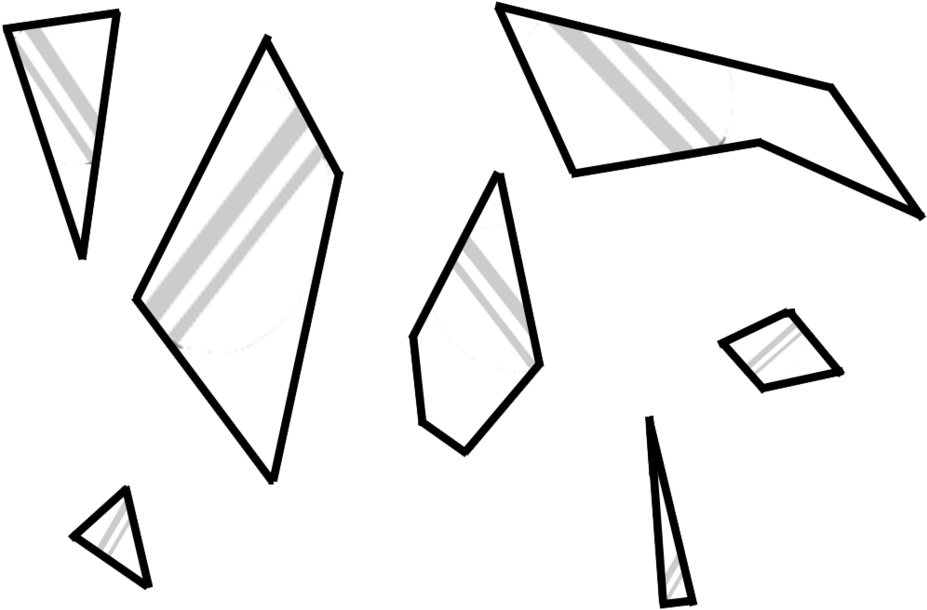 Collection Of Broken Glass Shards High - Broken Glass Clip Art (1024x745), Png Download