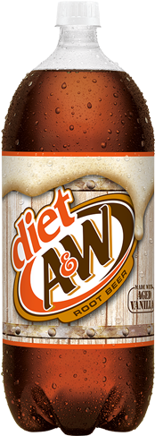A&w Root Beer Logo Png - A&w Diet Root Beer - 2 L Bottle (250x500), Png Download