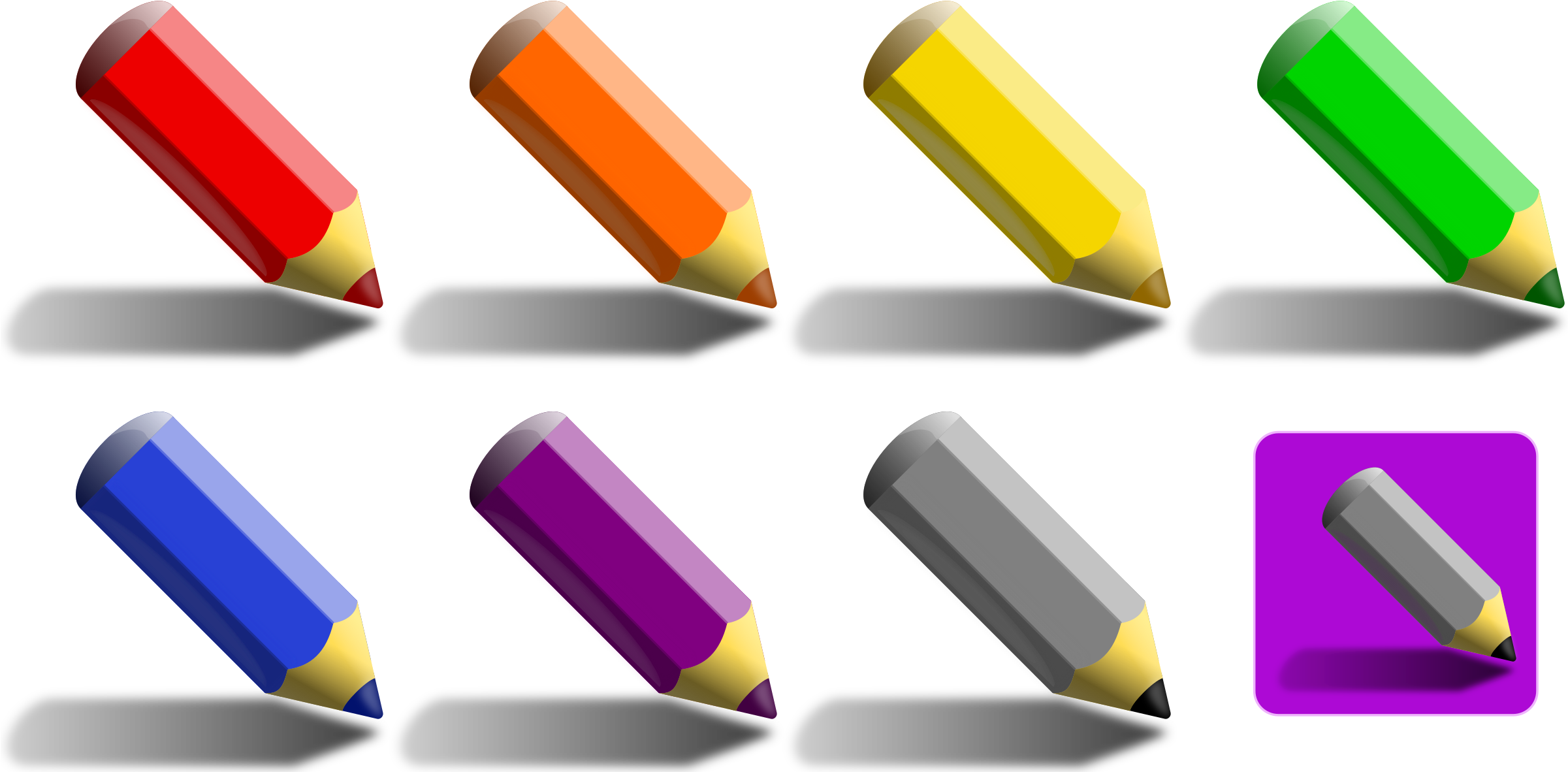Colored Drawing Crayon Free Commercial For Use - Color Pencil (1500x750), Png Download