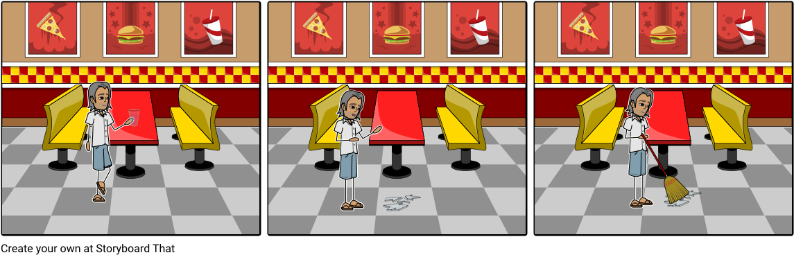 Sweep Up Broken Glass Immediately - Cartoon (1164x385), Png Download