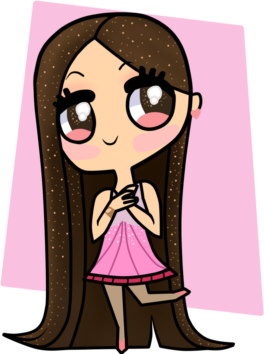 Brunette Drawing Brown Hair - Brunette Chibi (1024x1210), Png Download