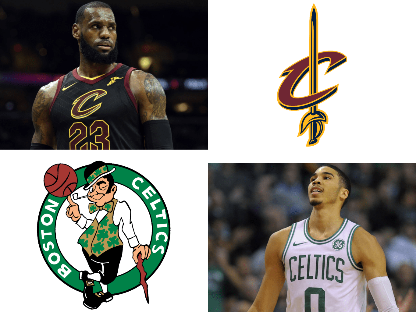 Nba Eastern Conference Finals 2018, Lebron James, Cleveland - Boston Celtics (1365x1024), Png Download