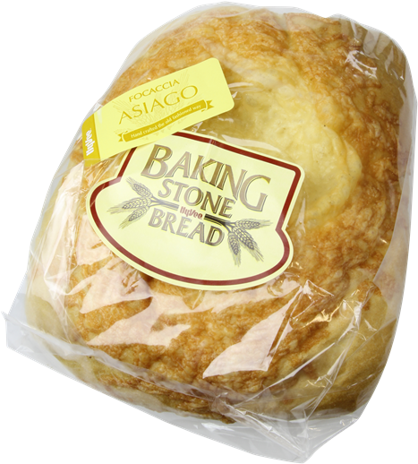 Asiago Focaccia Bread Demi Loaf - Bread (541x600), Png Download