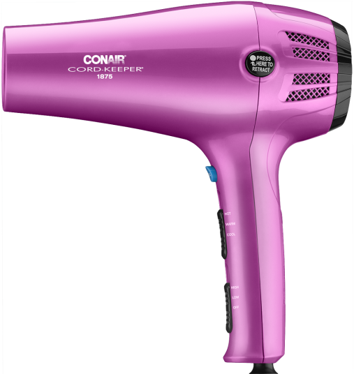 1875 Watt Cord Keeper® Styler - Conair Hair Dryer (550x550), Png Download