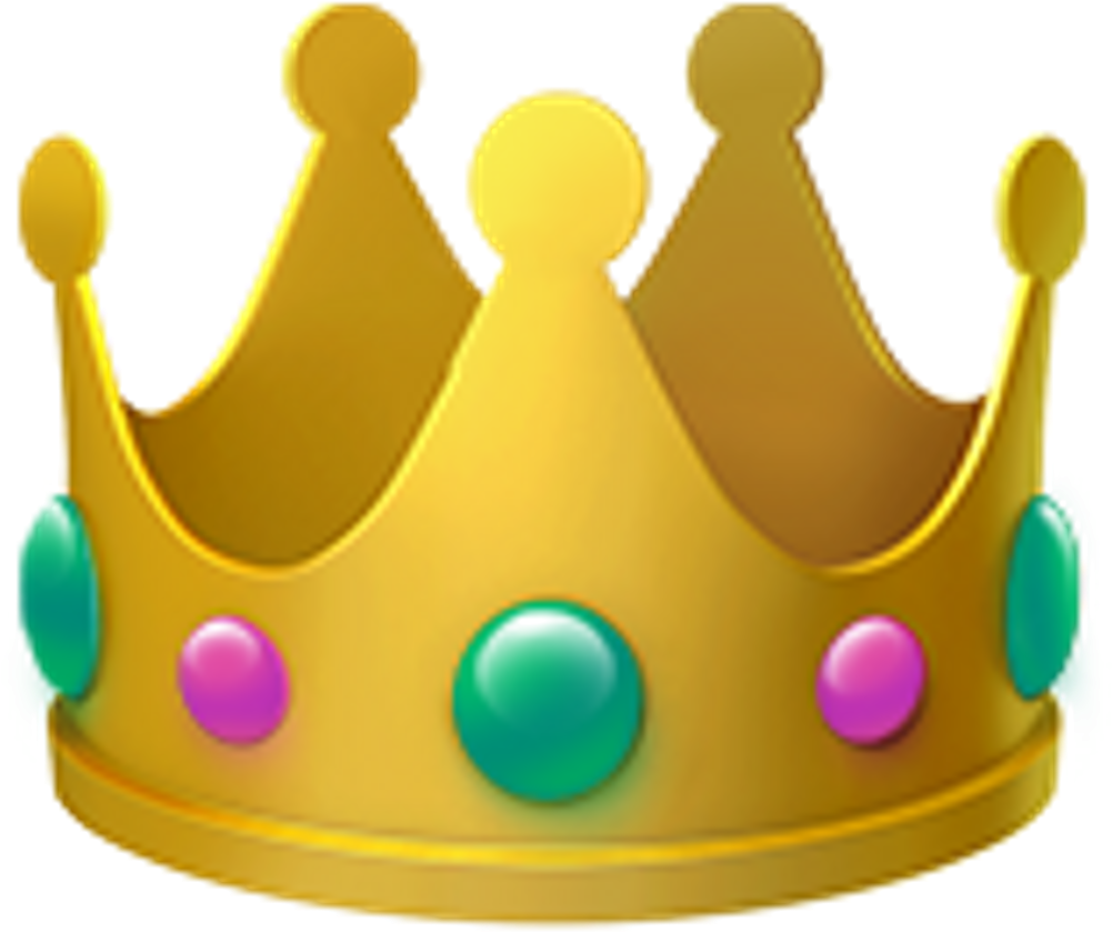 Emoji Crown Ios - Crown Emoji Png (1024x1024), Png Download