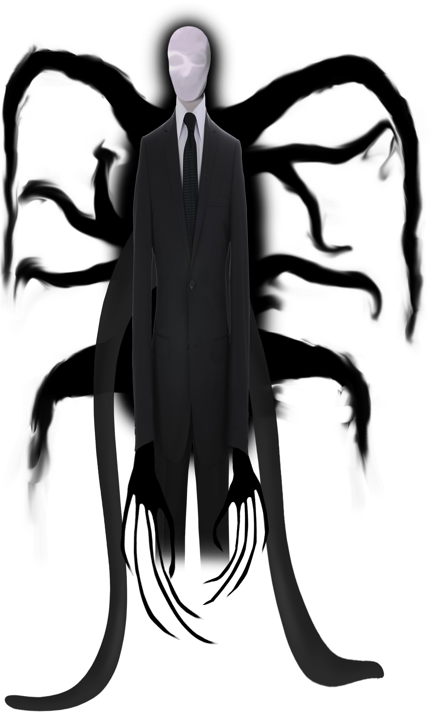 Slender Man Free Png Image - Slenderman Png (1636x2732), Png Download