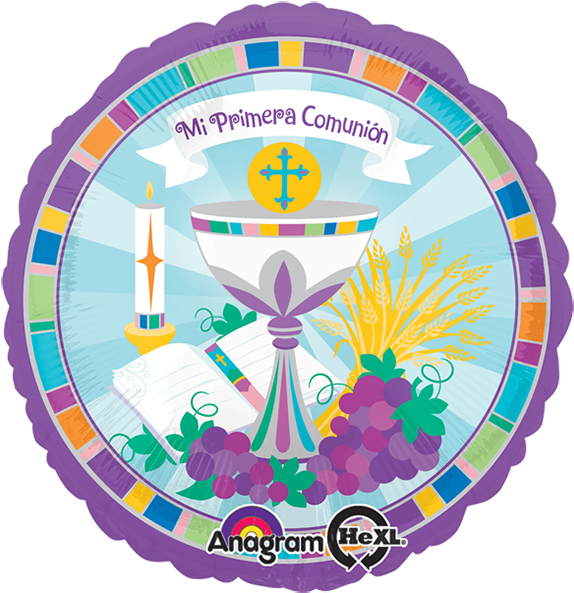 18 Mi Primera Comunion Balloon (600x600), Png Download