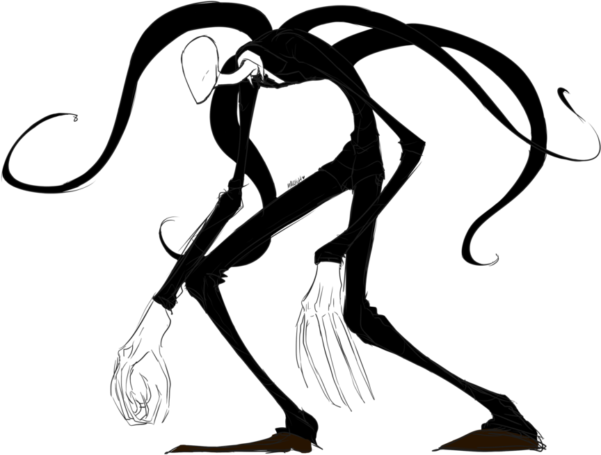 Slender Man Png Picture - Slender Man Clipart (900x670), Png Download