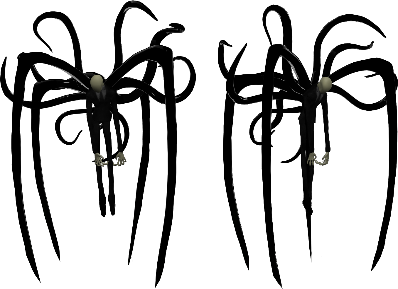 Slenderman Resource 4 By Dimelotu-d5cxp3m - Slender Man True Form (1417x988), Png Download