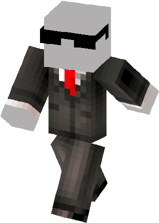 Cool Slenderman Skin - Minecraft Tnt Skin (317x453), Png Download