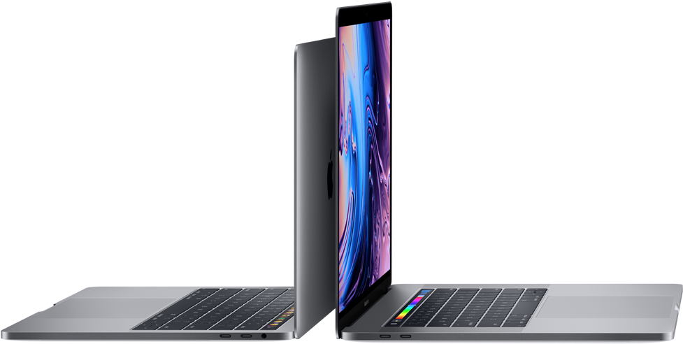 Laptops - Macbook Pro 15 Inch Touch Bar Radeon 455 (1024x534), Png Download