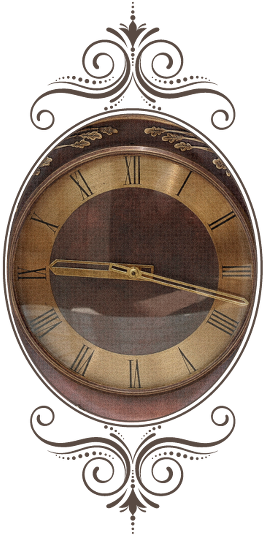 A Classic Old Clock - Wall Clock (292x541), Png Download