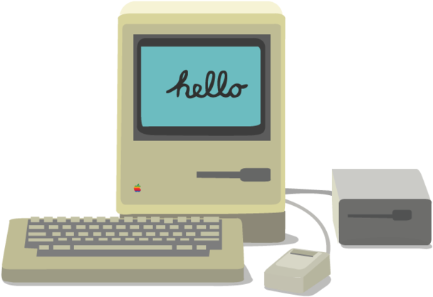 Apple Computer Original Macantosh - Apple Watch Macintosh Face (640x448), Png Download