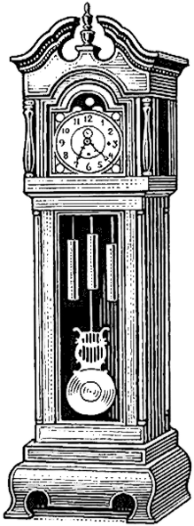 His Life's Seconds Numbering (tick, Tock, Tick, Tock) - Grandfather Clocks Clip Art (226x600), Png Download