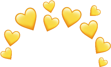 Download Crown Yellow Heart Emoji Love Corona Amarillo Corazon Yellow Heart Crown Png Full Size Png Image Pngkit