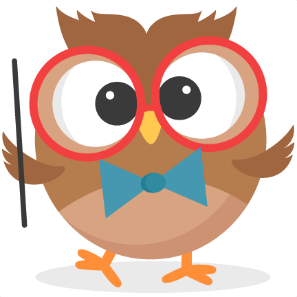 Owl Clipart Cute - Owl Clip Art School (432x432), Png Download