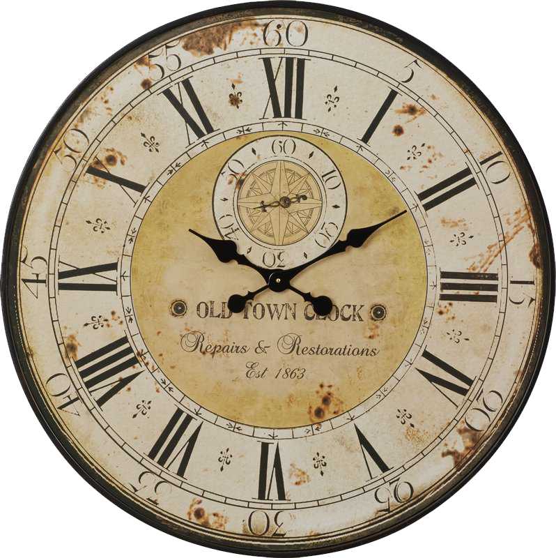 Clock Antique (798x800), Png Download