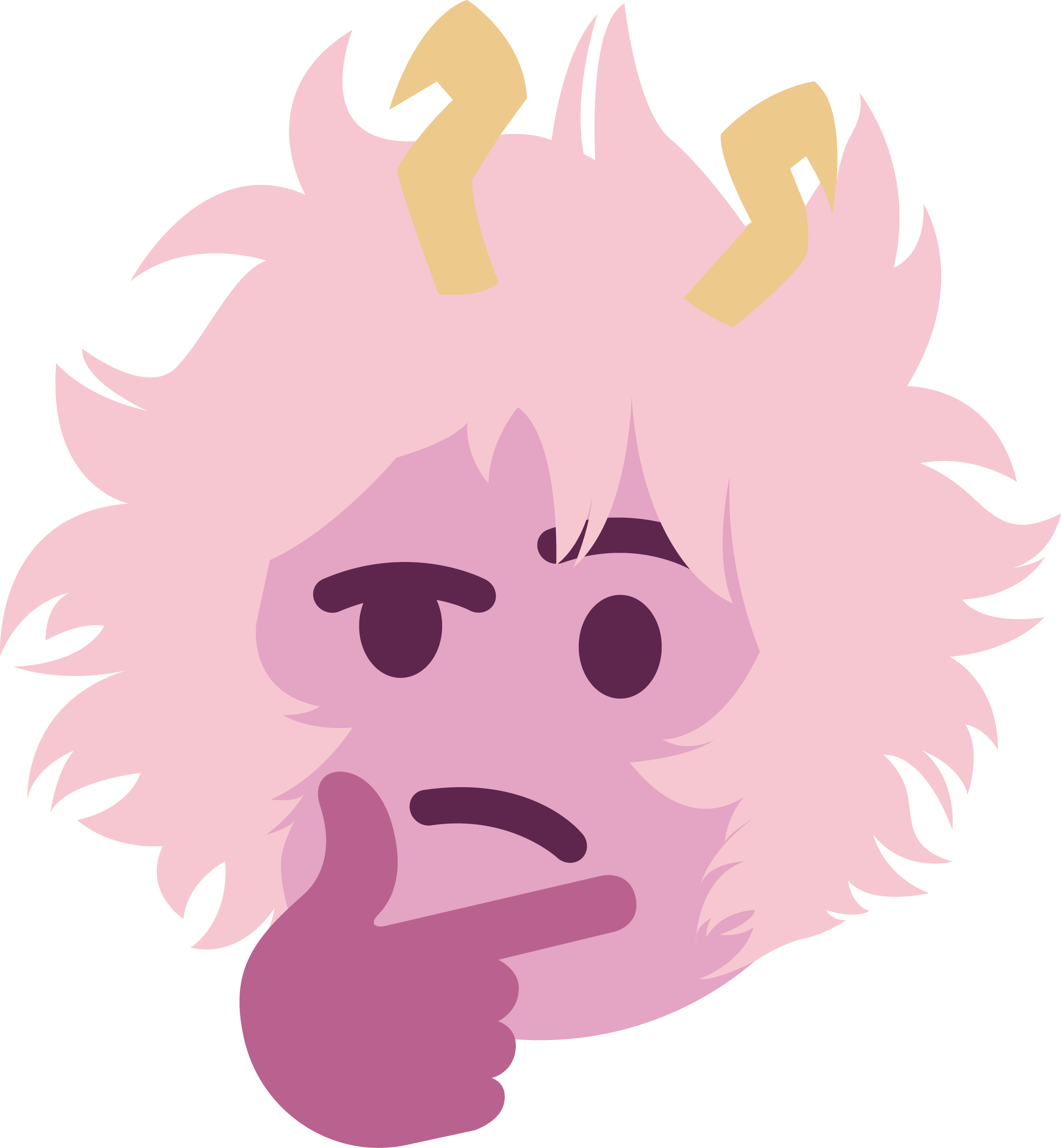 Overwatch Face Pink Facial Expression Nose Mammal Vertebrate - Illustration (2299x2488), Png Download
