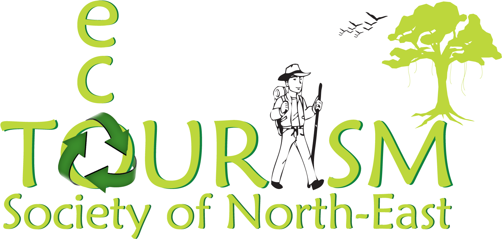 Eco Tourism Society Of North East - Environmental Science Stunts Rectangle Magnet (1756x938), Png Download