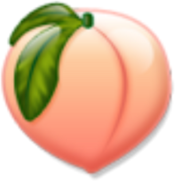 Clip Art Freeuse Download Durazno Fruit Tumblr Sticker - Peach Png (1024x1024), Png Download
