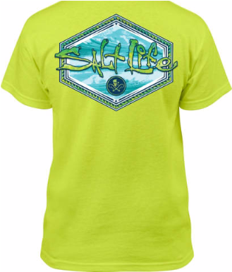 Salt Life® Boys' Mahi Peaks T-shirt - T-shirt (412x384), Png Download