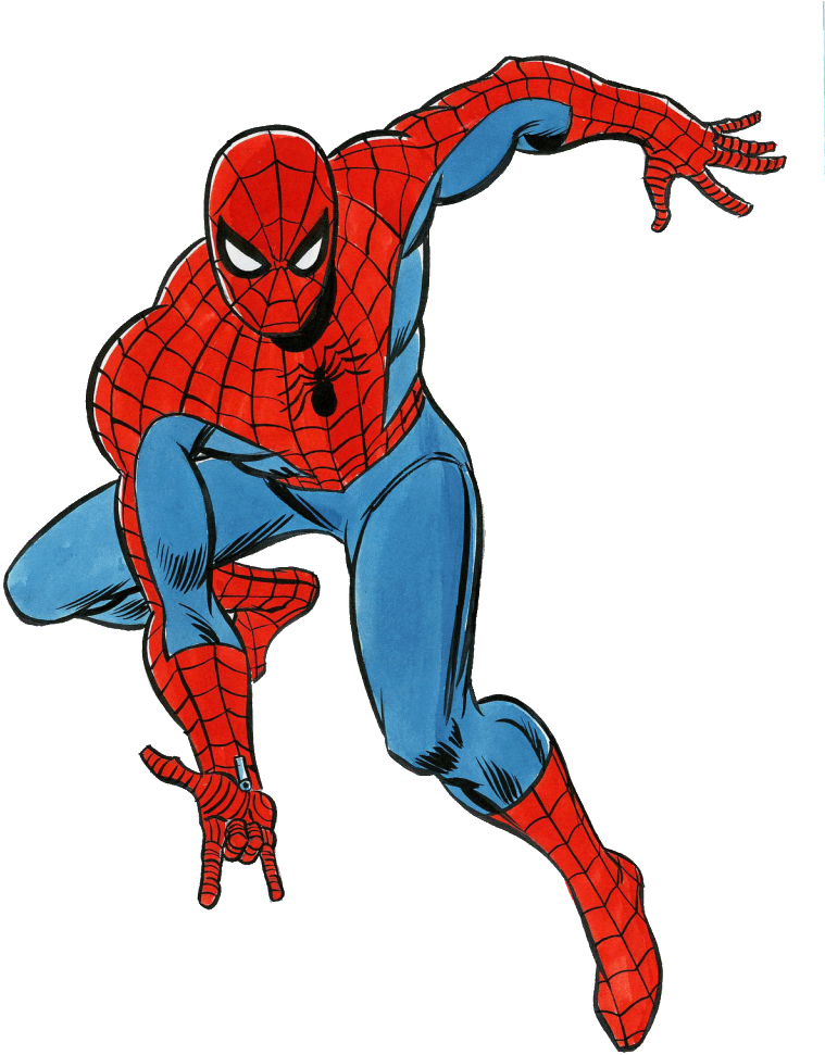 The Amazing Spider-man - John Romita Spider Man Art (822x1024), Png Download