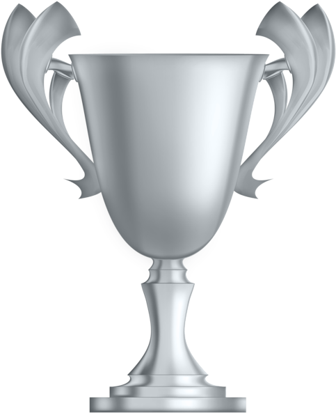 Silver Cup Trophy Png Clip Art Image - Cup Bronze Png (488x600), Png Download