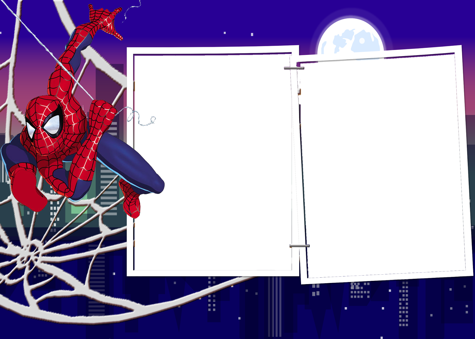 Marcos Spiderman Png - Molduras Homem Aranha Png (1600x1143), Png Download
