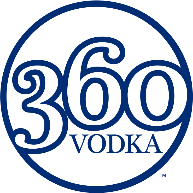 Menu - 360 Vodka Label (914x856), Png Download