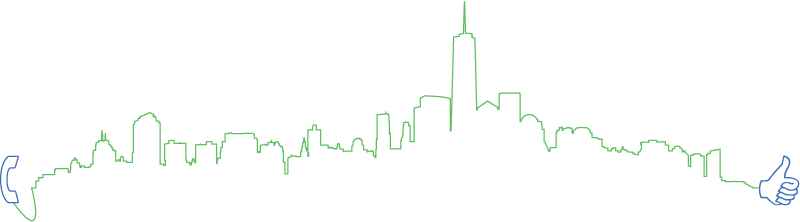 Phone Systems Nyc Can Trust - Skyline (800x222), Png Download