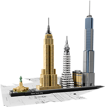 Celebrate New York City With This Lego® Architecture - New York City Skyline Lego (600x450), Png Download