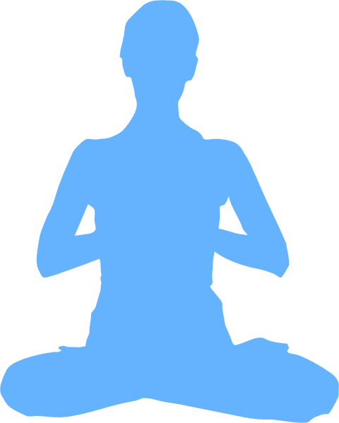 Chinese Meditation Cliparts - Black Yoga Icon (480x599), Png Download