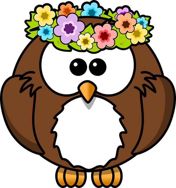 Barn Owl Clipart Nocturnal Animal - Gambar Kartun Burung Hantu (599x640), Png Download