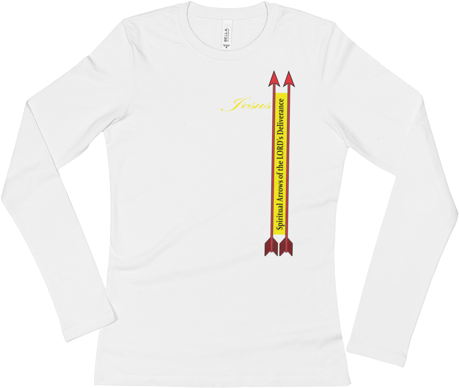 Ladies' Long Sleeve T-shirt - Long-sleeved T-shirt (1000x1000), Png Download