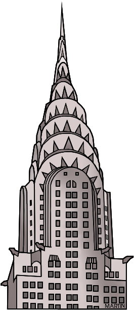 New York City Skyline Black And White Circle - New York Buildings Clip Art (338x648), Png Download