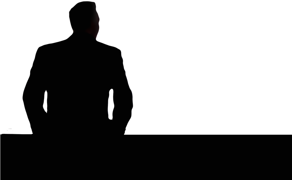 Businessman Silhouette Png File (500x332), Png Download
