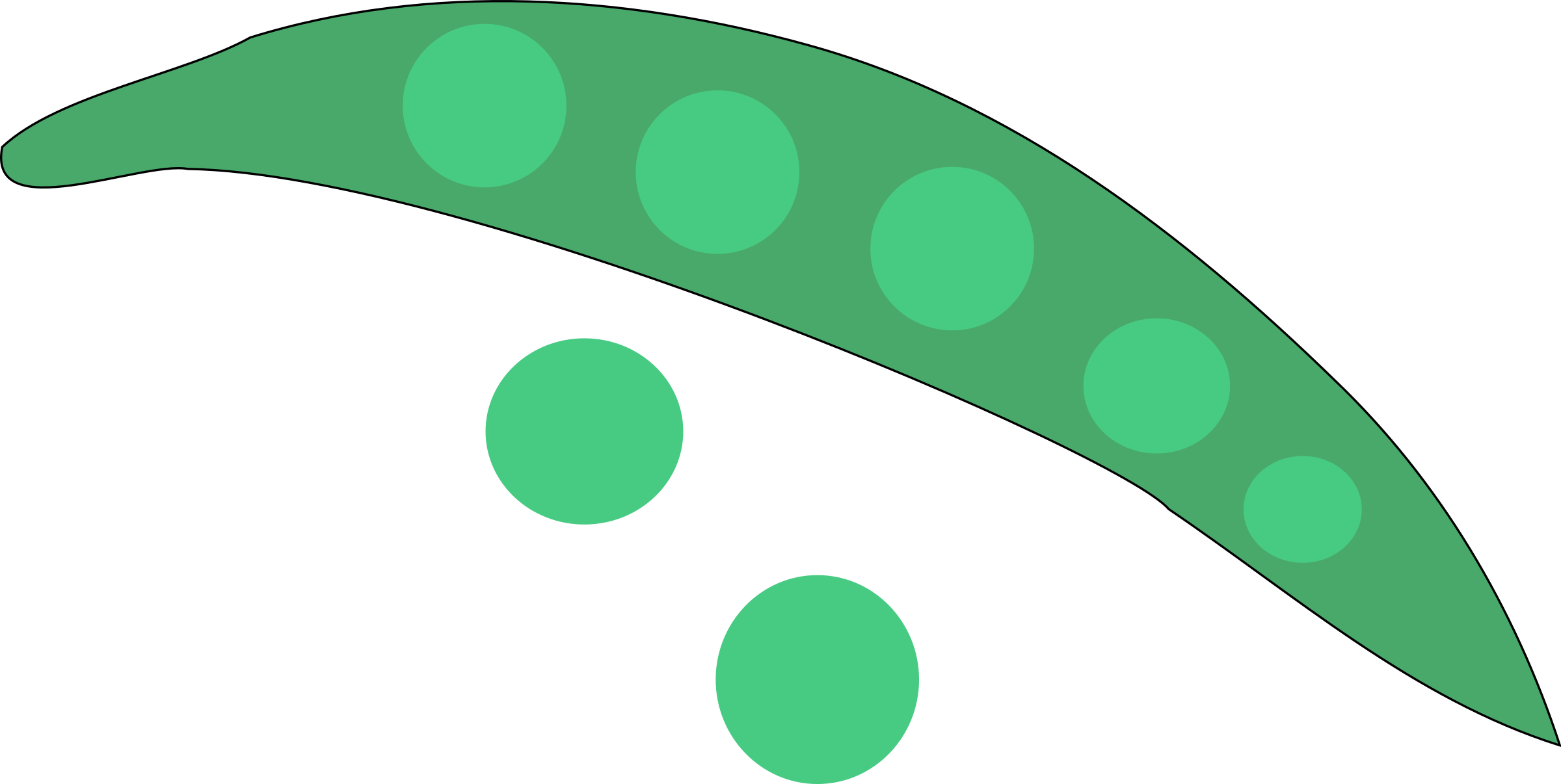 Pea Png (2400x1206), Png Download