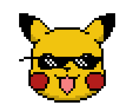 Pikachu With Swag Glasses (1024x576), Png Download